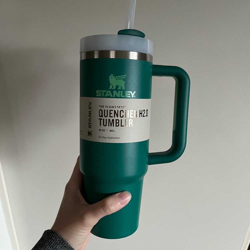 30 oz green Stanley cup
